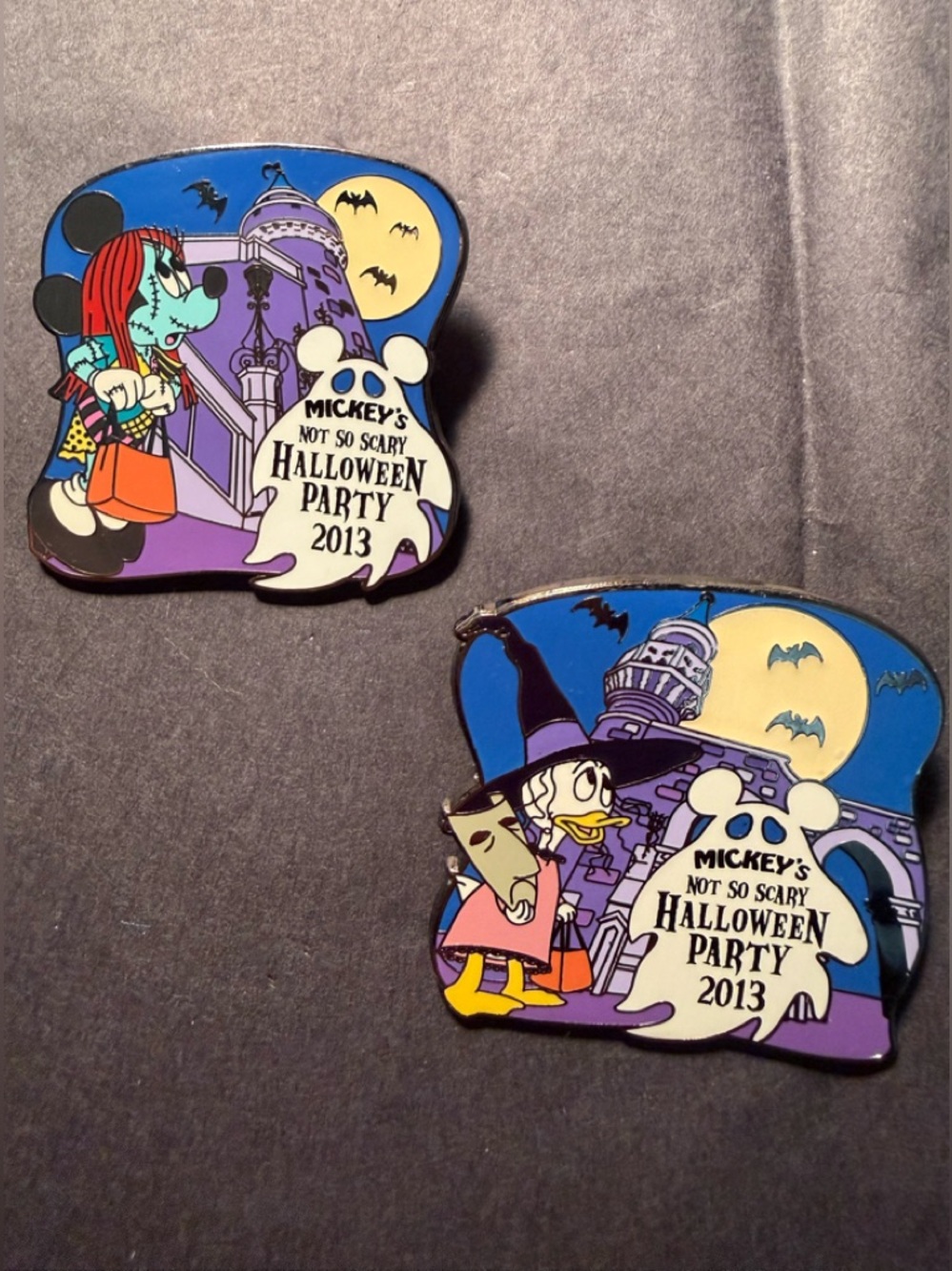 Set of 2 Disney Mickey’s Not So Scary Halloween Party Trading Pins. 2013